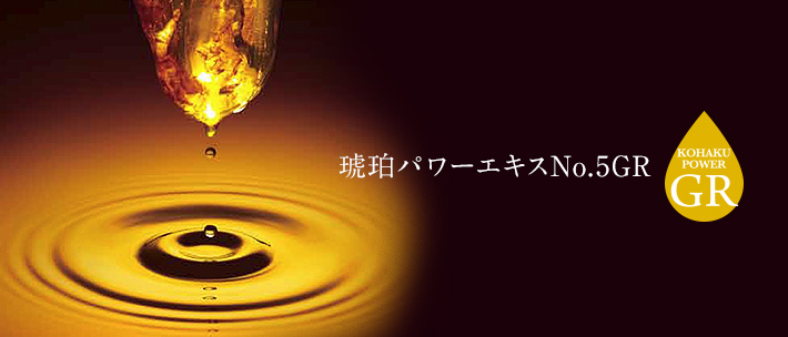 琥珀パワーエキスNo.5GRとは理研との共同研究から得られた琥珀抽出物を基に、ヤマノでは琥珀パワーエキスNo.5GRと名付けました。 琥珀パワーエキスNo.5GRとは理研との共同研究から得られた琥珀抽出物を基に、ヤマノでは琥珀パワーエキスNo.5GRと名付けました。