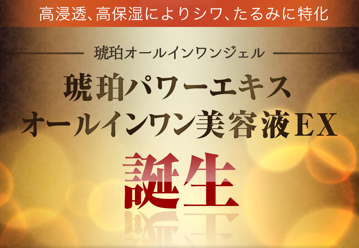琥珀パワーエキス オールインワン美容液EX | ヤマノ肌.com